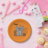 Assiettes En Carton Plaques en papier festif d'Halloween (Fête)