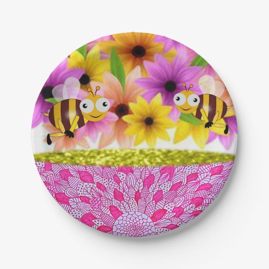 Assiettes En Carton Plaques en papier Fête des mères (Devant)