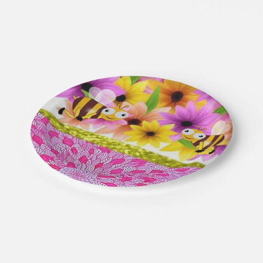 Assiettes En Carton Plaques en papier Fête des mères (Angle)