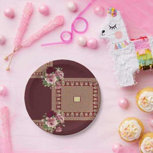 Assiettes En Carton Plaques en papier Fête des mères (Fête)