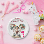 Assiettes En Carton Plaques en papier Fête des mères (Fête)