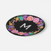 Assiettes En Carton Plaques en papier Fiesta Monogram (Angle)