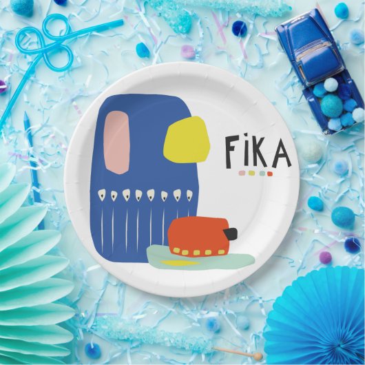 Assiettes En Carton Plaques en papier Fika Déco (Fête)