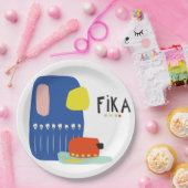 Assiettes En Carton Plaques en papier Fika Déco (Fête)
