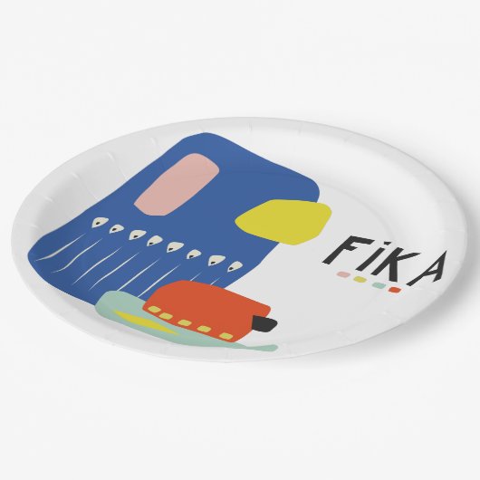 Assiettes En Carton Plaques en papier Fika Déco (Angle)