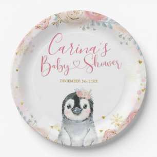 Assiettes En Carton Plaques en papier flocon de neige hiver