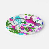 Assiettes En Carton Plaques en papier Geckos tropicales (Angle)