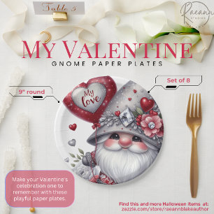 Assiettes En Carton Plaques en papier glomé de la Saint-Valentin