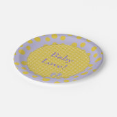 Assiettes En Carton Plaques en papier "Gold Glittery Babet Feet" (Angle)