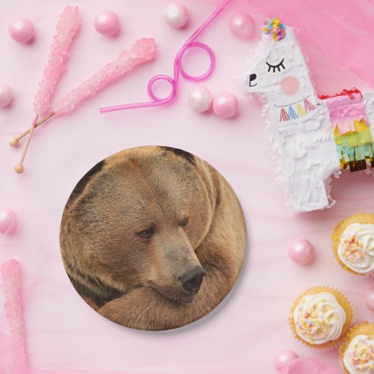 Assiettes En Carton Plaques en papier grizzli (Fête)