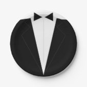 Assiettes En Carton Plaques en papier Groomsmen (Devant)