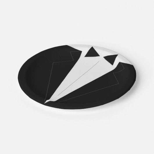 Assiettes En Carton Plaques en papier Groomsmen (Angle)