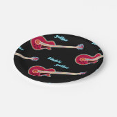 Assiettes En Carton Plaques en papier guitare électrique (Angle)