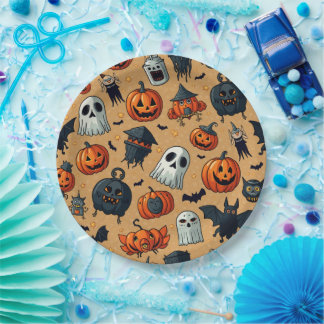 Assiettes En Carton plaques en papier halloween