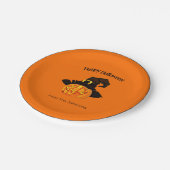 Assiettes En Carton Plaques en papier Halloween sorcière citrouille (Angle)