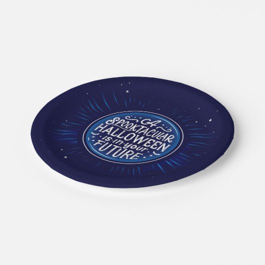 Assiettes En Carton Plaques en papier Halloween tactiles (Angle)