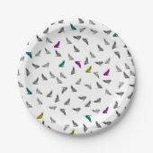 Assiettes En Carton Plaques en papier Howling Wolves (Devant)
