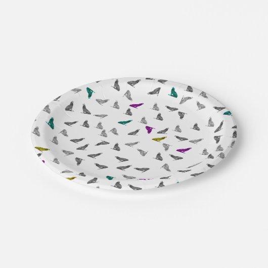 Assiettes En Carton Plaques en papier Howling Wolves (Angle)
