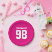 Assiettes En Carton Plaques en papier Jersey pour anniversaire sportif (Fête)
