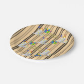 Assiettes En Carton Plaques en papier, joyeuse bande de bougies d'anni (Angle)