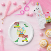 Assiettes En Carton Plaques en papier, joyeux alligator d'anniversaire (Fête)