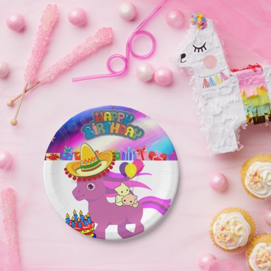 Assiettes En Carton Plaques en papier, Joyeux Anniversaire (Fête)