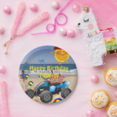 Assiettes En Carton Plaques en papier, Joyeux Anniversaire Beach Bum A (Fête)