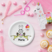 Assiettes En Carton Plaques en papier, Joyeux Cupcake de vache d'anniv (Fête)