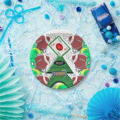 Assiettes En Carton Plaques en papier, Joyeux football de Noël (Fête)