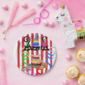 Assiettes En Carton Plaques en papier, Joyeux gâteau Confetti Cats Ann (Fête)