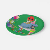 Assiettes En Carton Plaques en papier, Joyeux Hippopotamus Kitten anni (Angle)