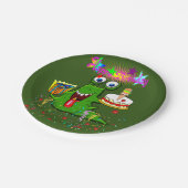 Assiettes En Carton Plaques en papier, joyeux monstre d'anniversaire (Angle)