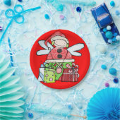Assiettes En Carton Plaques en papier, Joyeux Noël Angel Père Noël (Fête)