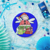 Assiettes En Carton Plaques en papier, Joyeux Noël Angel Père Noël Ble (Fête)