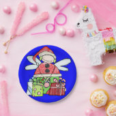 Assiettes En Carton Plaques en papier, Joyeux Noël Angel Père Noël Ble (Fête)