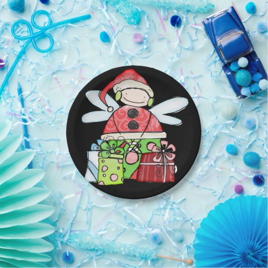 Assiettes En Carton Plaques en papier, Joyeux Noël Angel Père Noël noi (Fête)