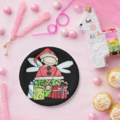Assiettes En Carton Plaques en papier, Joyeux Noël Angel Père Noël noi (Fête)