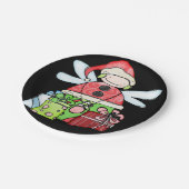 Assiettes En Carton Plaques en papier, Joyeux Noël Angel Père Noël noi (Angle)