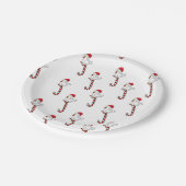 Assiettes En Carton Plaques en papier, Joyeux Noël Snowman Chicks (Angle)