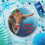 Assiettes En Carton Plaques en papier Longhorn de Noël (Fête)