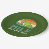 Assiettes En Carton Plaques en papier Love Frogs (Angle)
