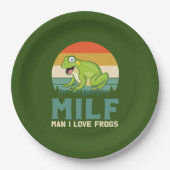 Assiettes En Carton Plaques en papier Love Frogs (Devant)