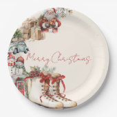 Assiettes En Carton Plaques en papier magique Jolly Christmas | Fête (Devant)