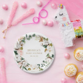 Assiettes En Carton Plaques en papier Magnolia Greenery (Fête)