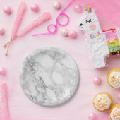 Assiettes En Carton Plaques en papier marbre (Fête)