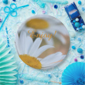 Assiettes En Carton Plaques en papier marguerite (Fête)