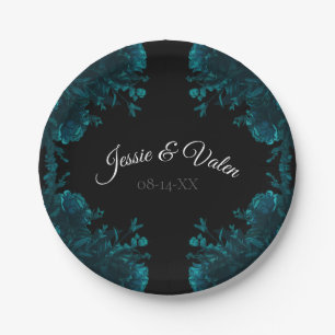 Assiettes En Carton Plaques en papier Mariage Rose foncé