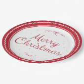 Assiettes En Carton Plaques en papier marron rouge (Angle)