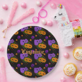 Assiettes En Carton Plaques en papier Mascarade Festif (Fête)