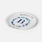 Assiettes En Carton Plaques en papier monogramme 'B' (Angle)